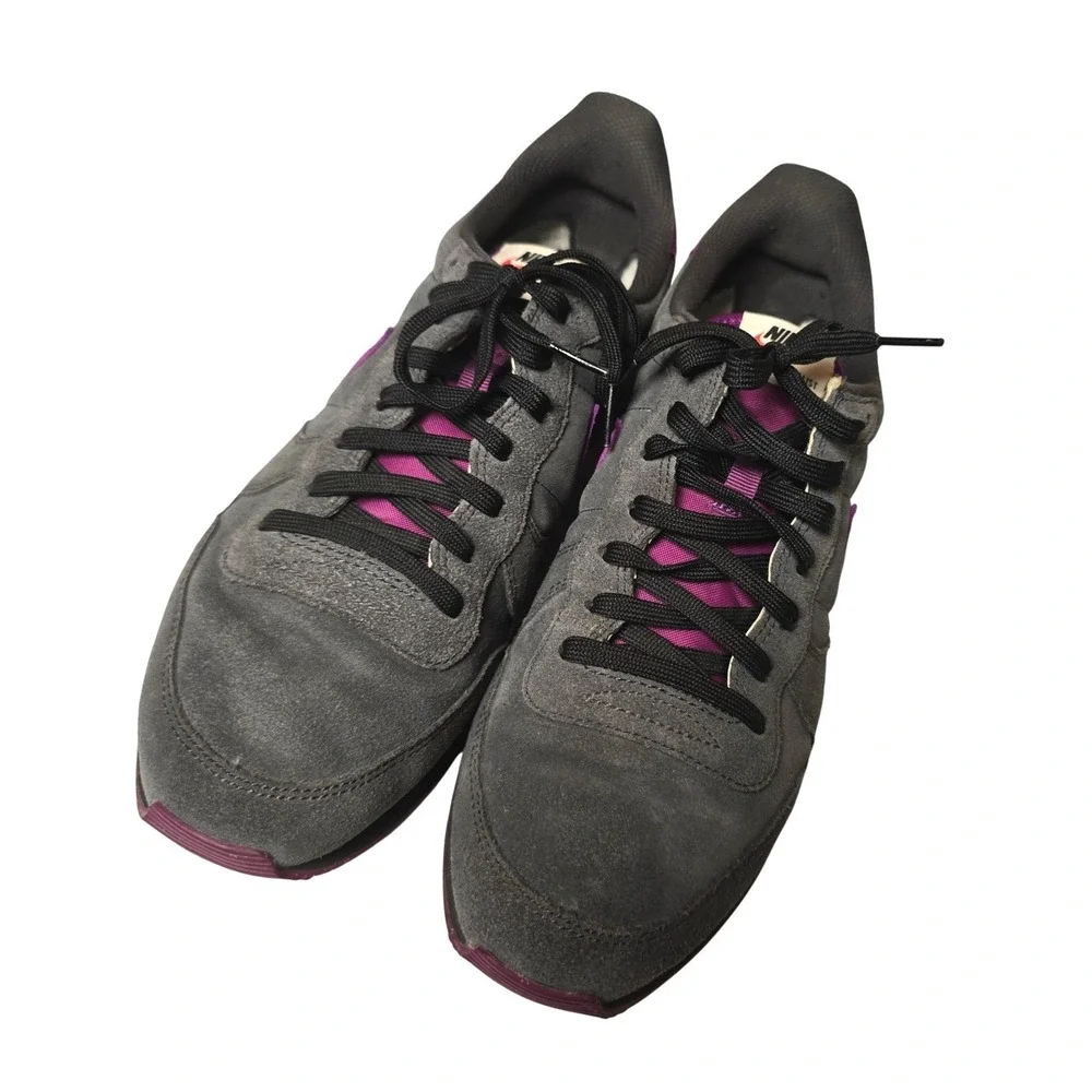 Nike Internationalist Running Shoes Men's 11.5 Grey Purple Suede CW7635-991